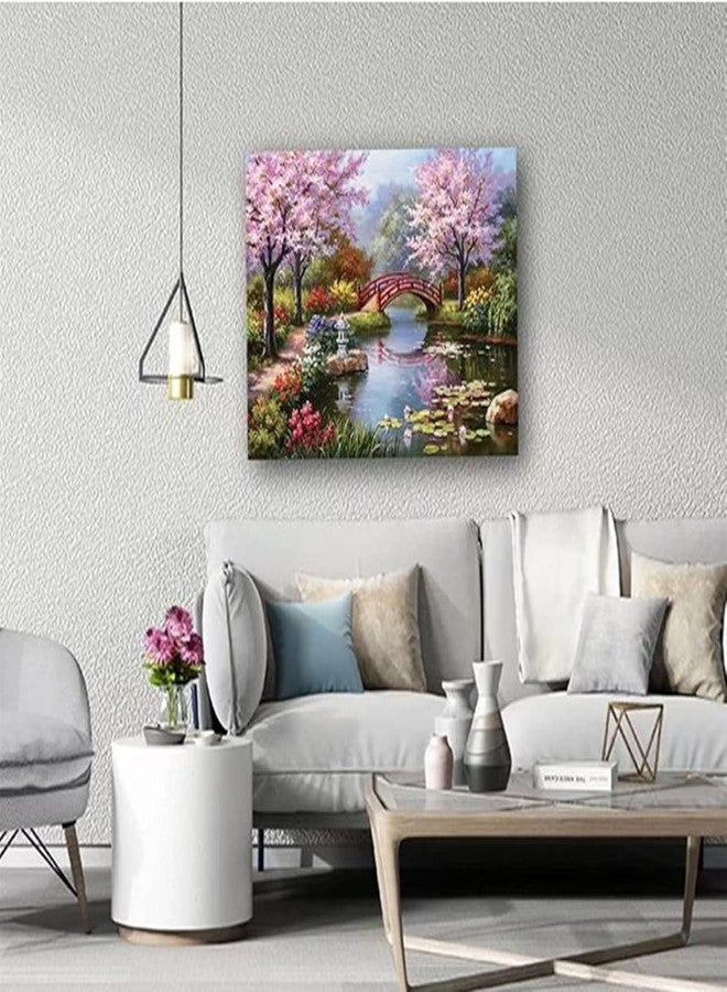 DS ENTERPRISE DIY 5D Diamond Painting by Number Kits, Drill Cross Stitch Crystal Rhinestone Embroidery Paint with Diamonds, River-Tree of Life Diamond Painting Art Kits for Home Wall Decoration Gifts Arts and Crafts - Image 3